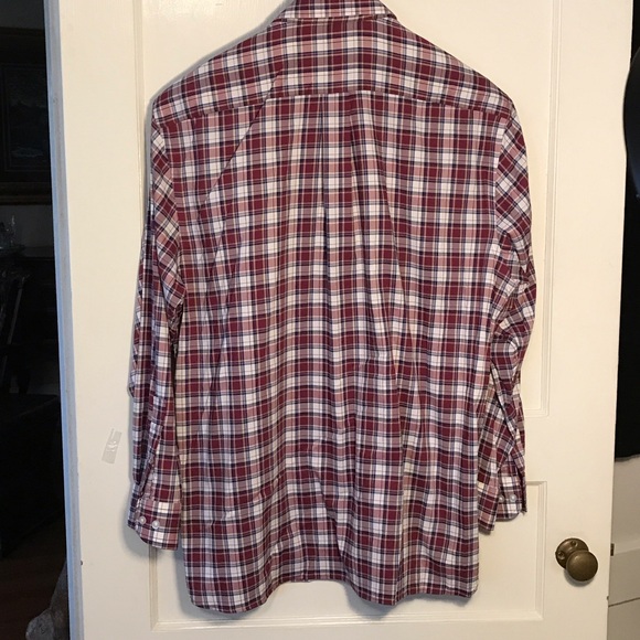 Men's Red Plaid Shirt - Picture 5 of 6